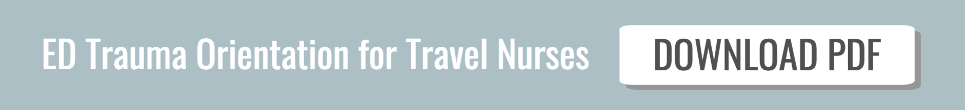 ED Trauma Orientation for Travel Nurses PDF